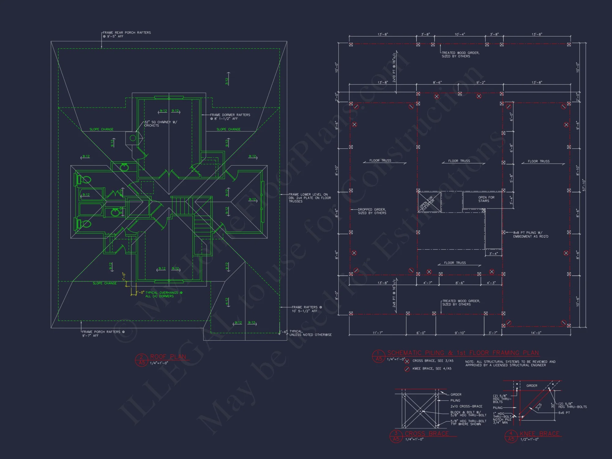 Effortless Coastal Living: house Floor Plan with CAD Designs