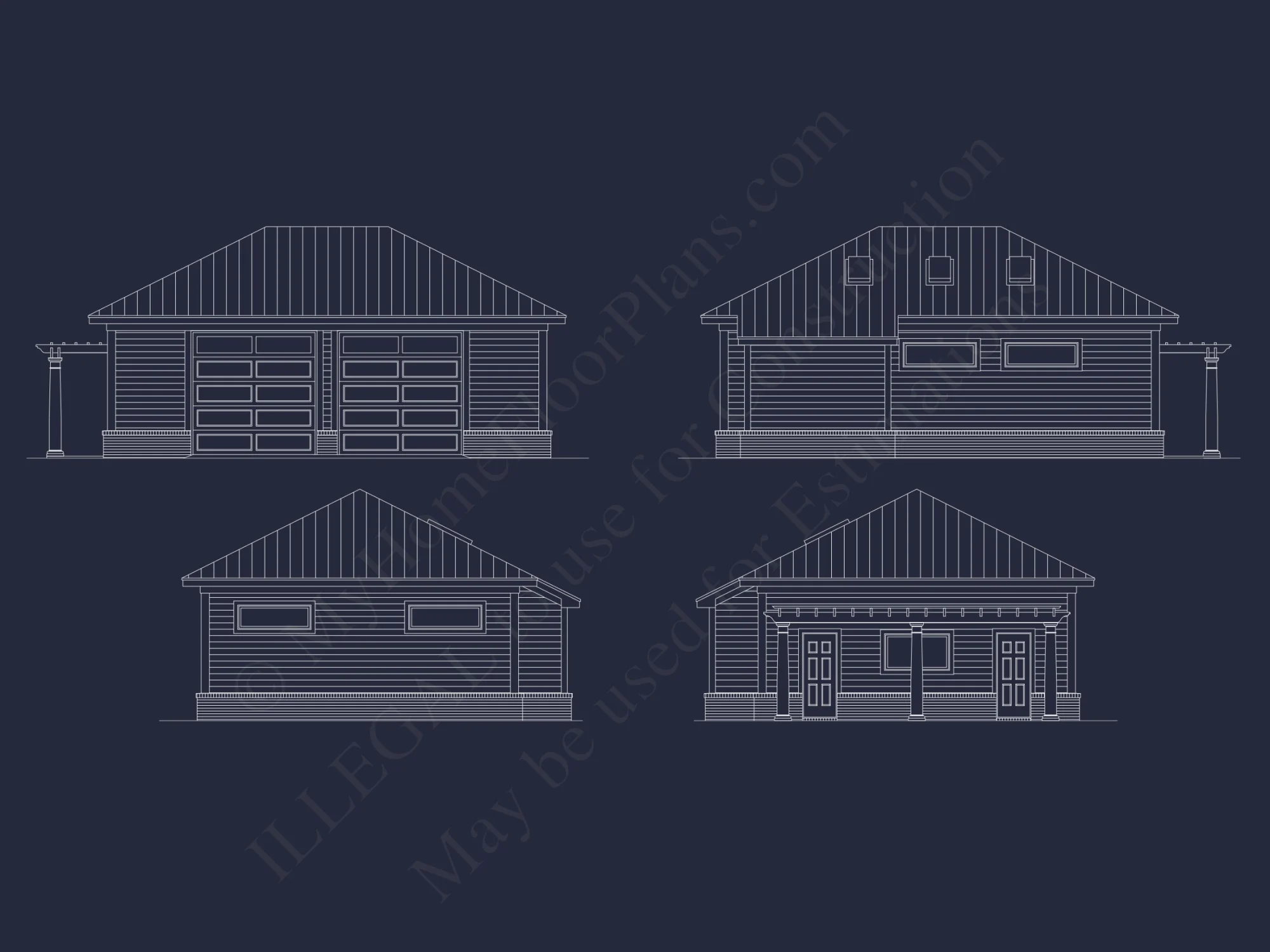 Elegant house Floor Plan CAD Design with 1.5-Story Blueprint