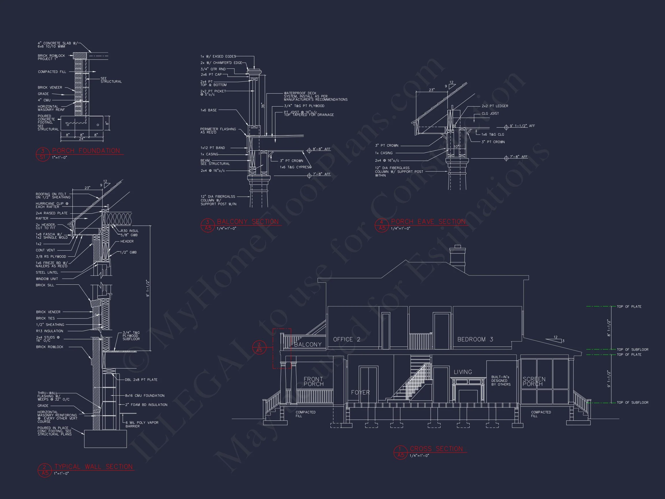 Elegant house Floor Plan CAD Design with 1.5-Story Blueprint