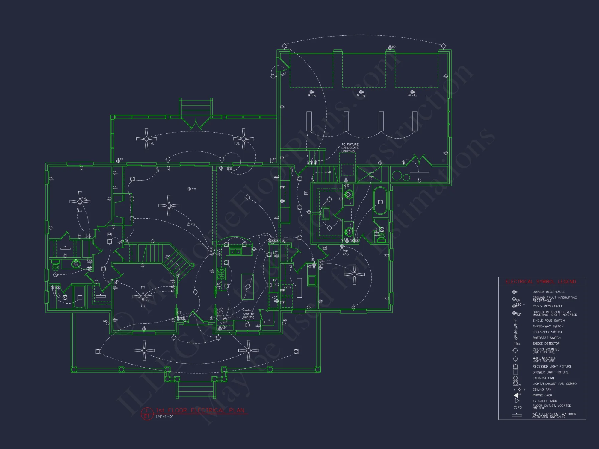 Elegant house Floor Plan CAD Design with 1.5-Story Blueprint