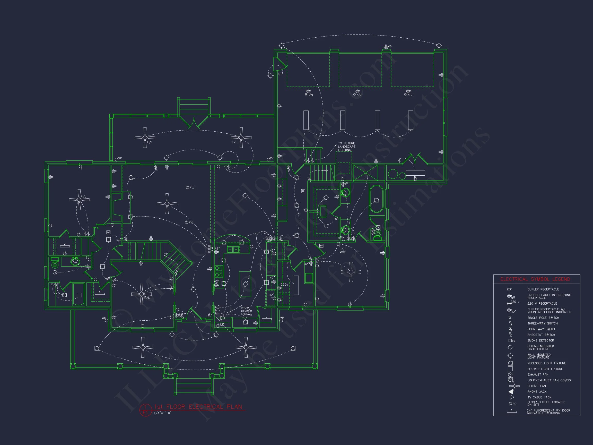 Elegant house Floor Plan CAD Design with 1.5-Story Blueprint
