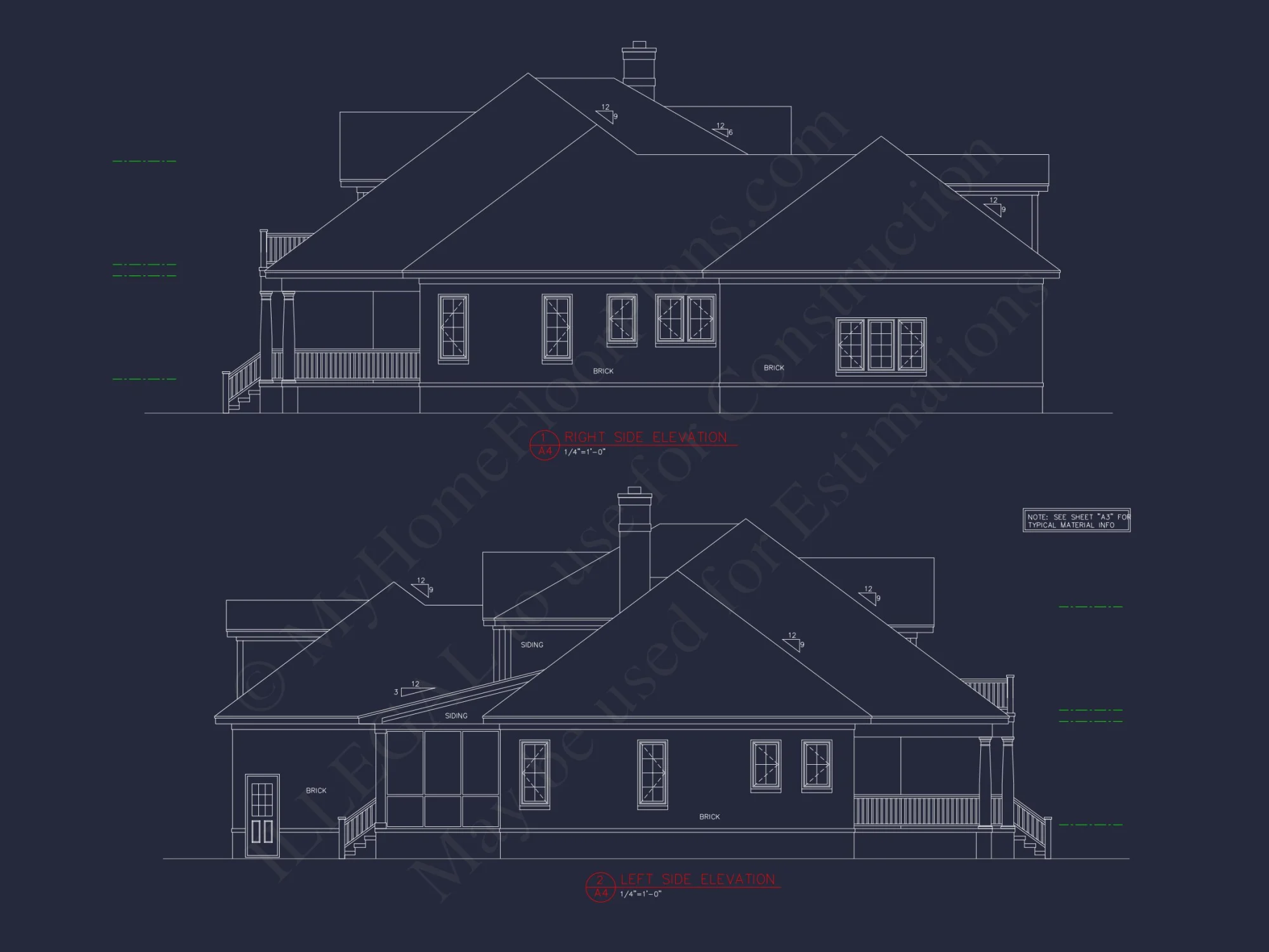 Elegant house Floor Plan CAD Design with 1.5-Story Blueprint