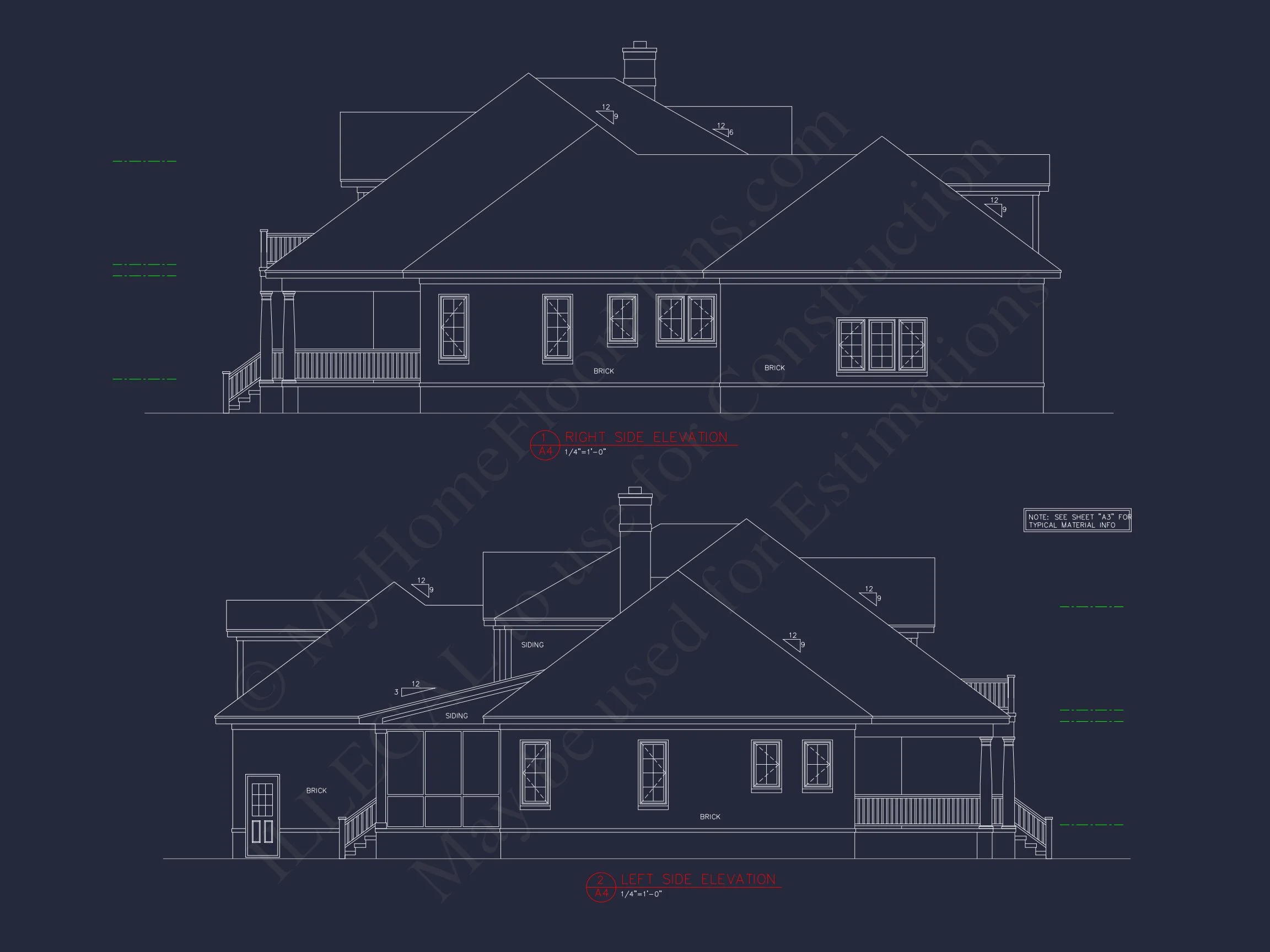 Elegant house Floor Plan CAD Design with 1.5-Story Blueprint