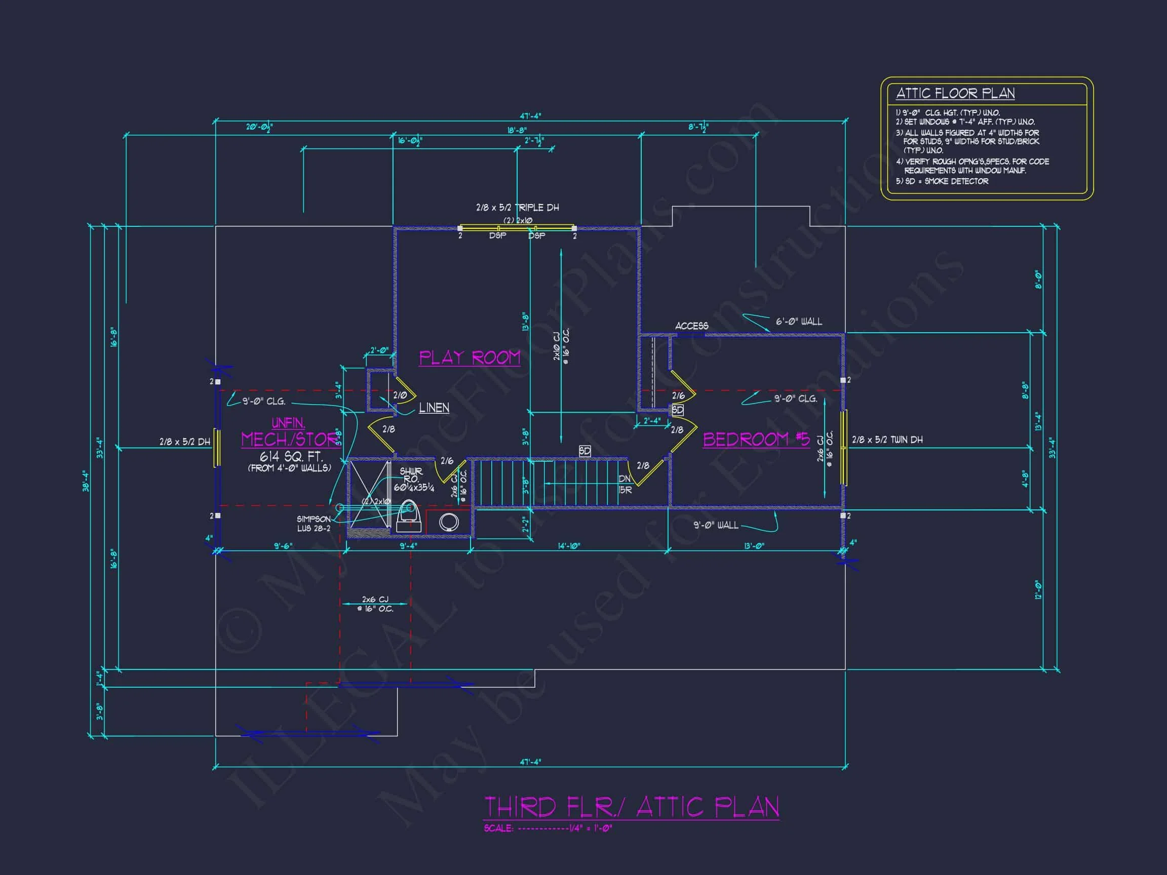 13-1985 HOUSE PLAN - Detailed House Plan Blueprint with Traditional Architecture 14 Detailed house Plan Blueprint with Traditional Architecture