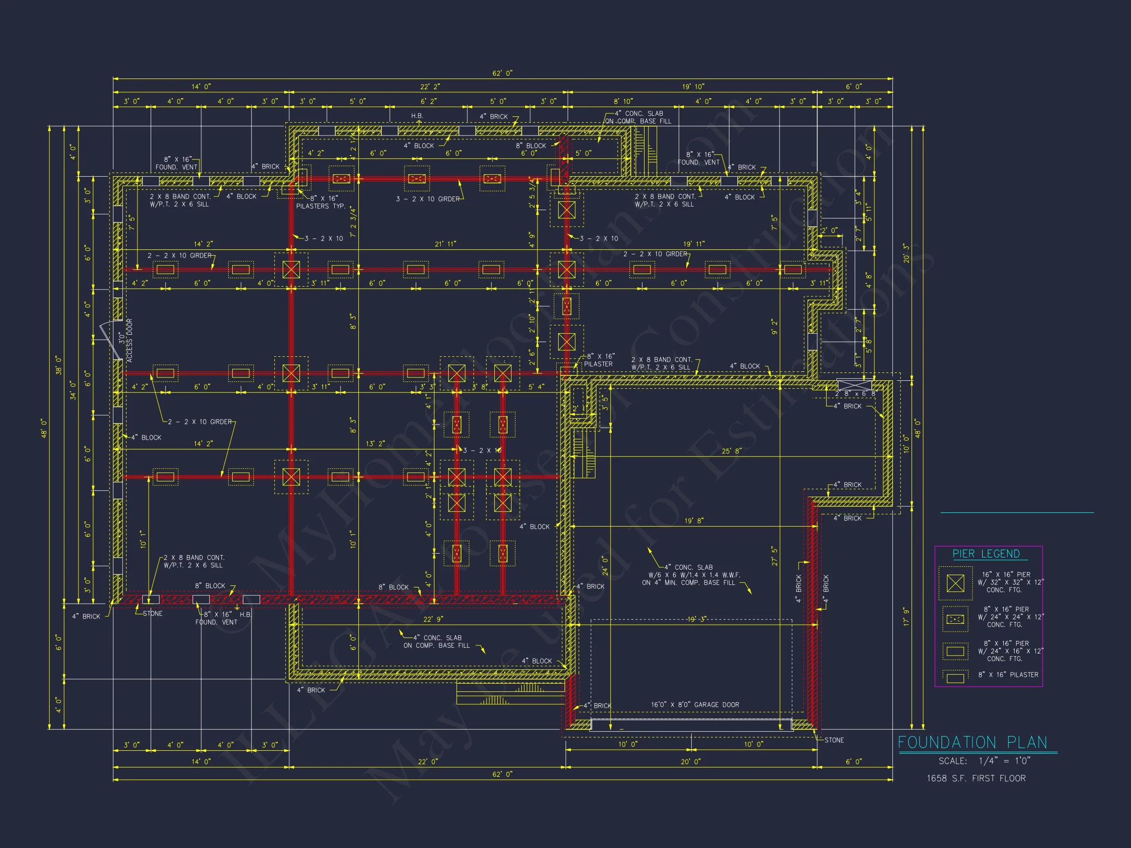 Elegant house Floor Plan - 5 Bedroom CAD Designs & Blueprint