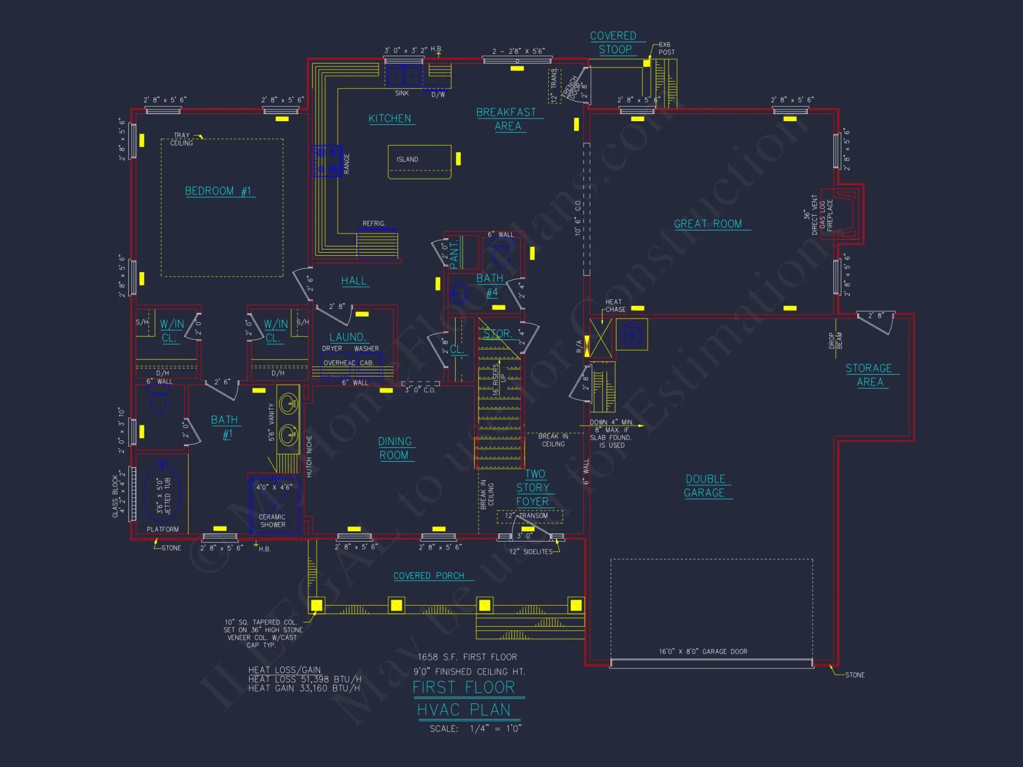 Elegant house Floor Plan - 5 Bedroom CAD Designs & Blueprint