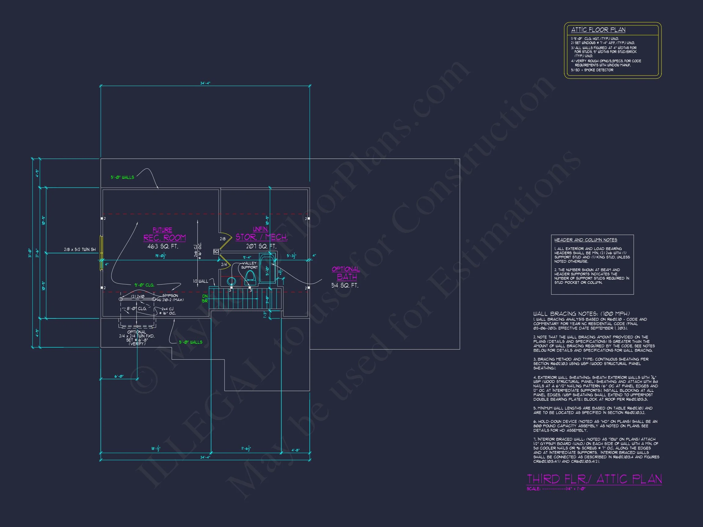 13-1965 HOUSE PLAN - Classic Colonial Farmhouse House Plan with 2.5 Floors & CAD 11 Classic Colonial Farmhouse house Plan with 2.5 Floors & CAD