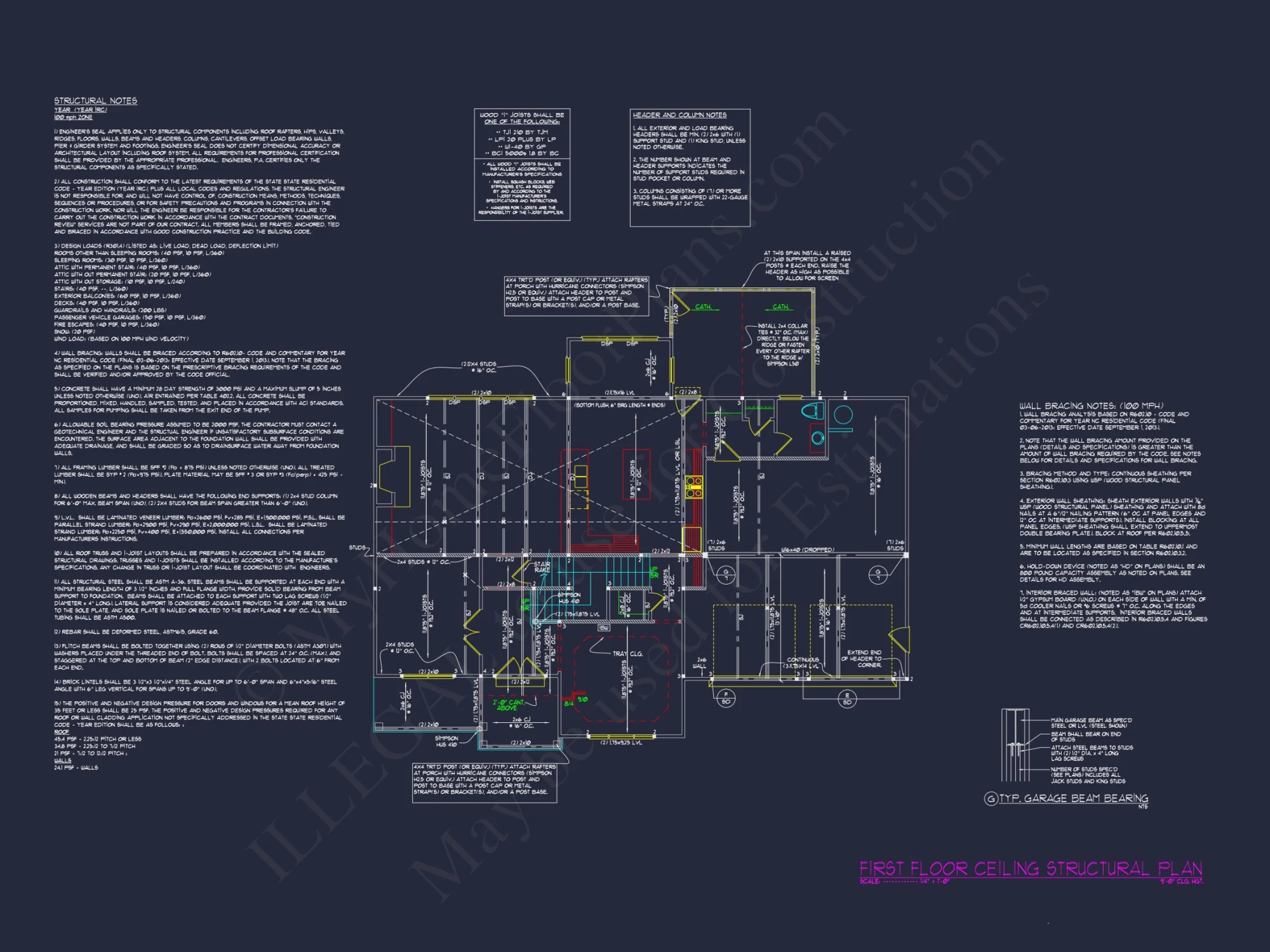 Classic Colonial Farmhouse house Plan with 2.5 Floors & CAD