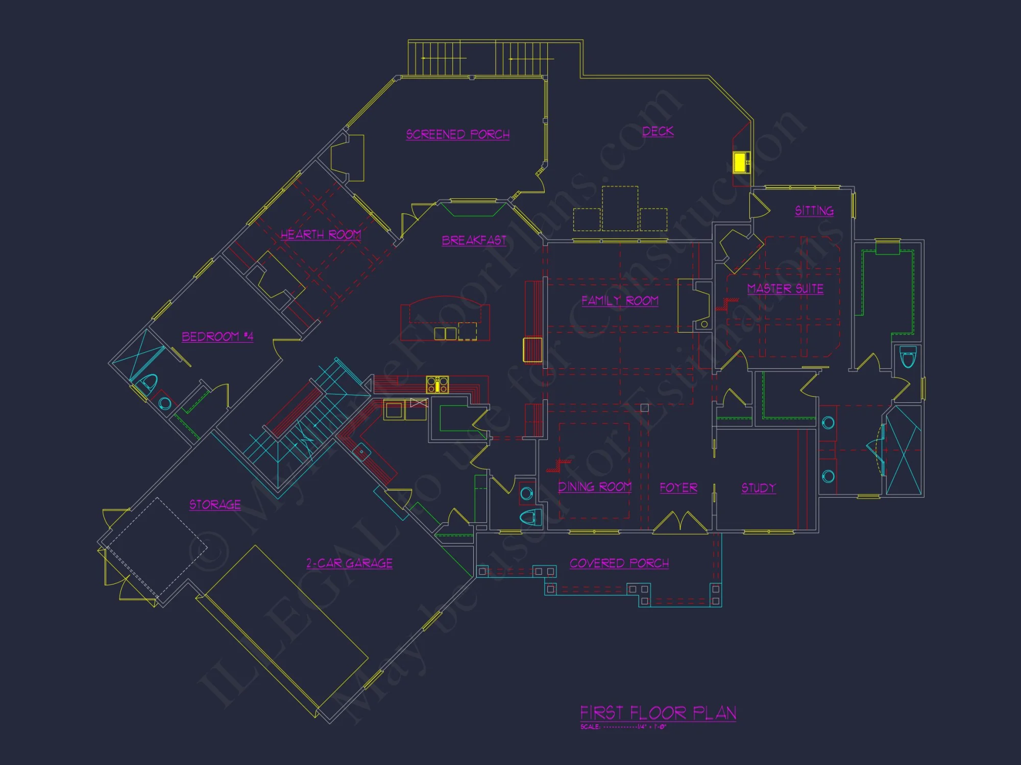 Stunning Craftsman house Design with 3 Floors and CAD Plan
