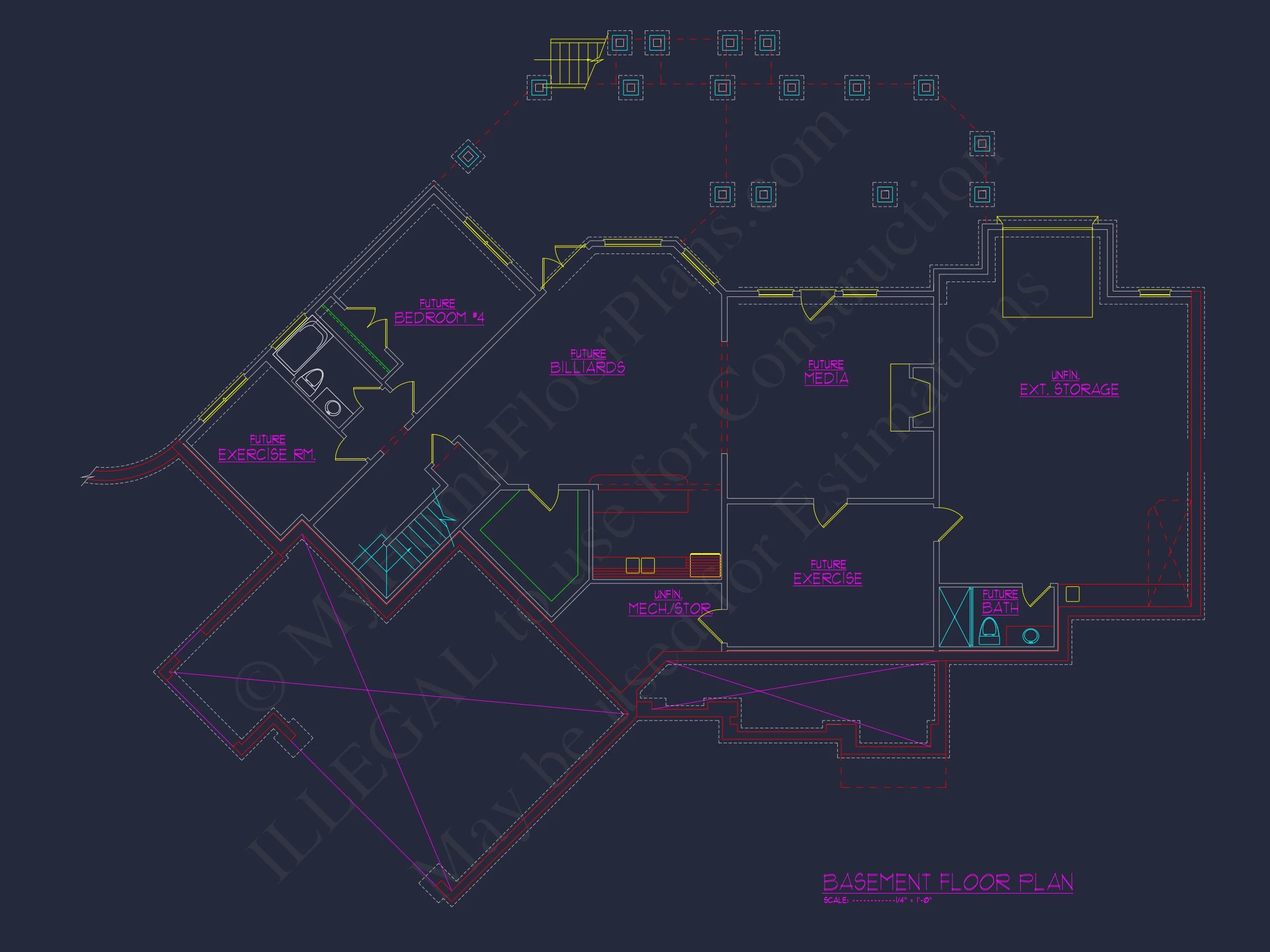 Stunning Craftsman house Design with 3 Floors and CAD Plan