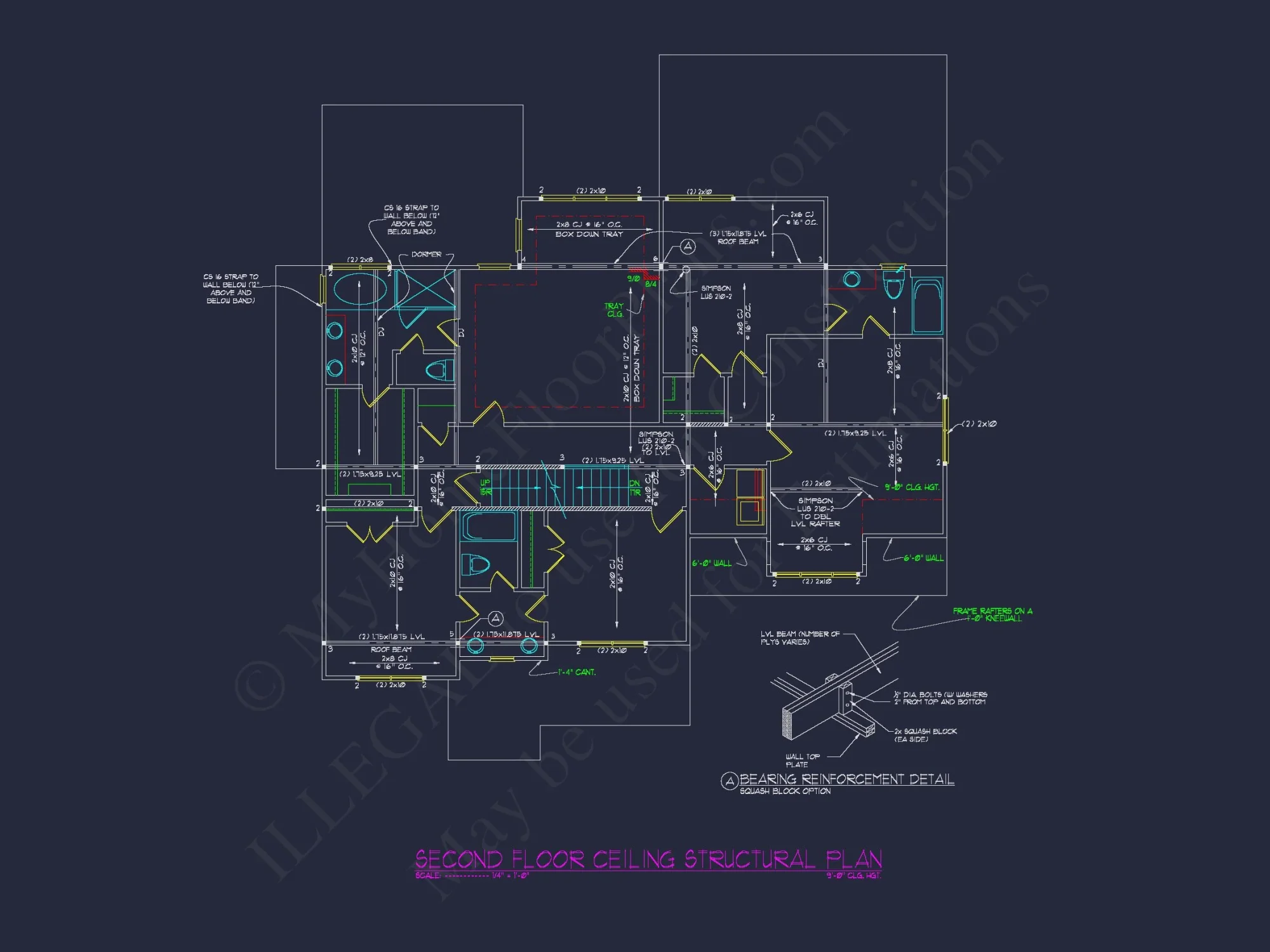 Beautiful house Plan with 2.5 Floors, CAD Designs & Blueprint