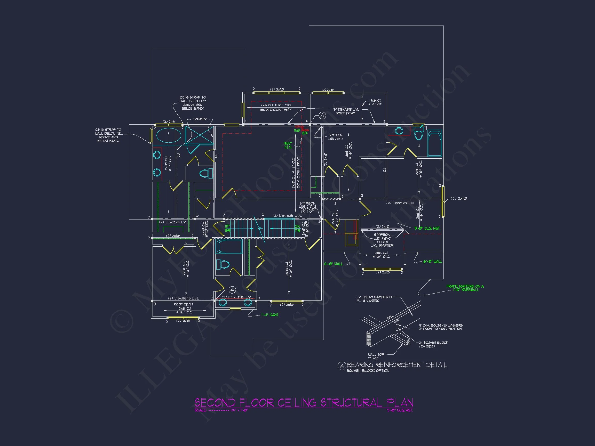 Beautiful house Plan with 2.5 Floors, CAD Designs & Blueprint