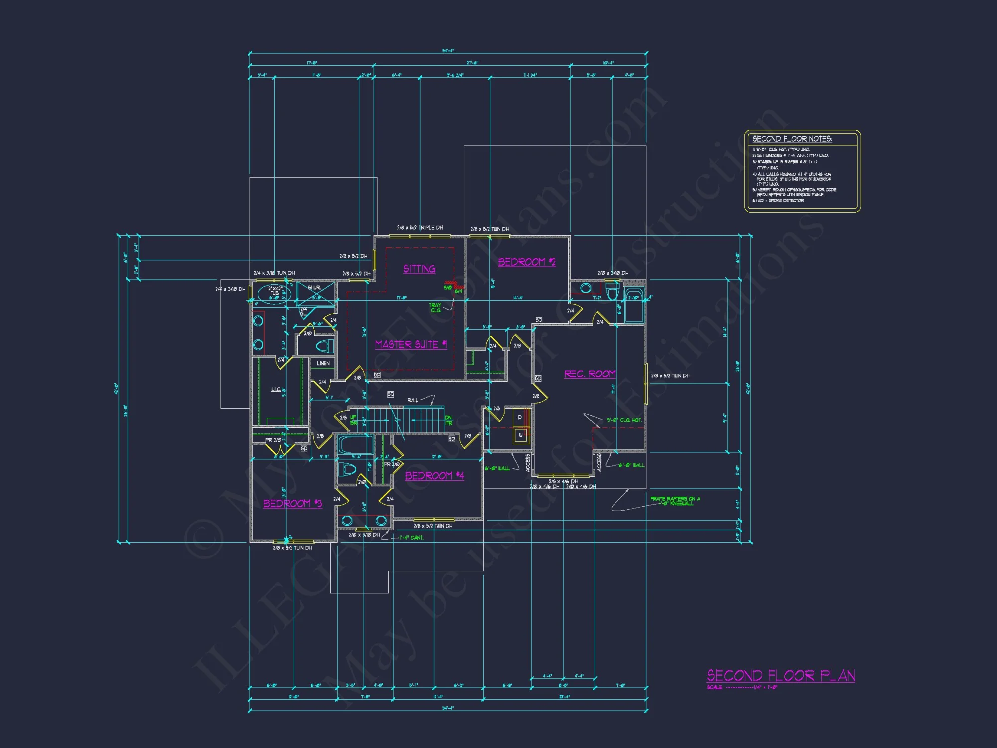 Beautiful house Plan with 2.5 Floors, CAD Designs & Blueprint