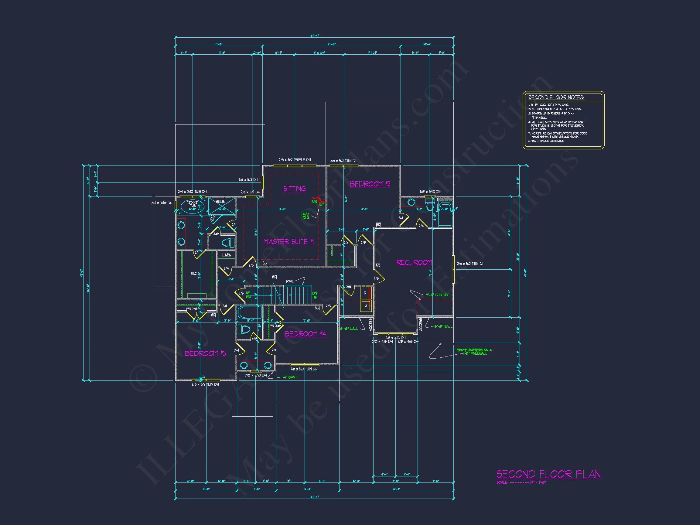 Beautiful house Plan with 2.5 Floors, CAD Designs & Blueprint