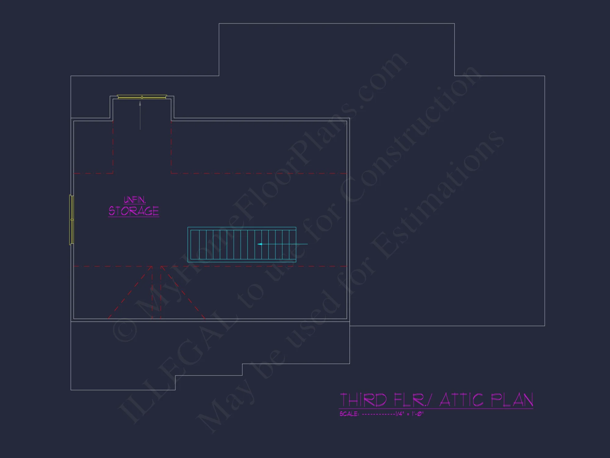 Beautiful house Plan with 2.5 Floors, CAD Designs & Blueprint