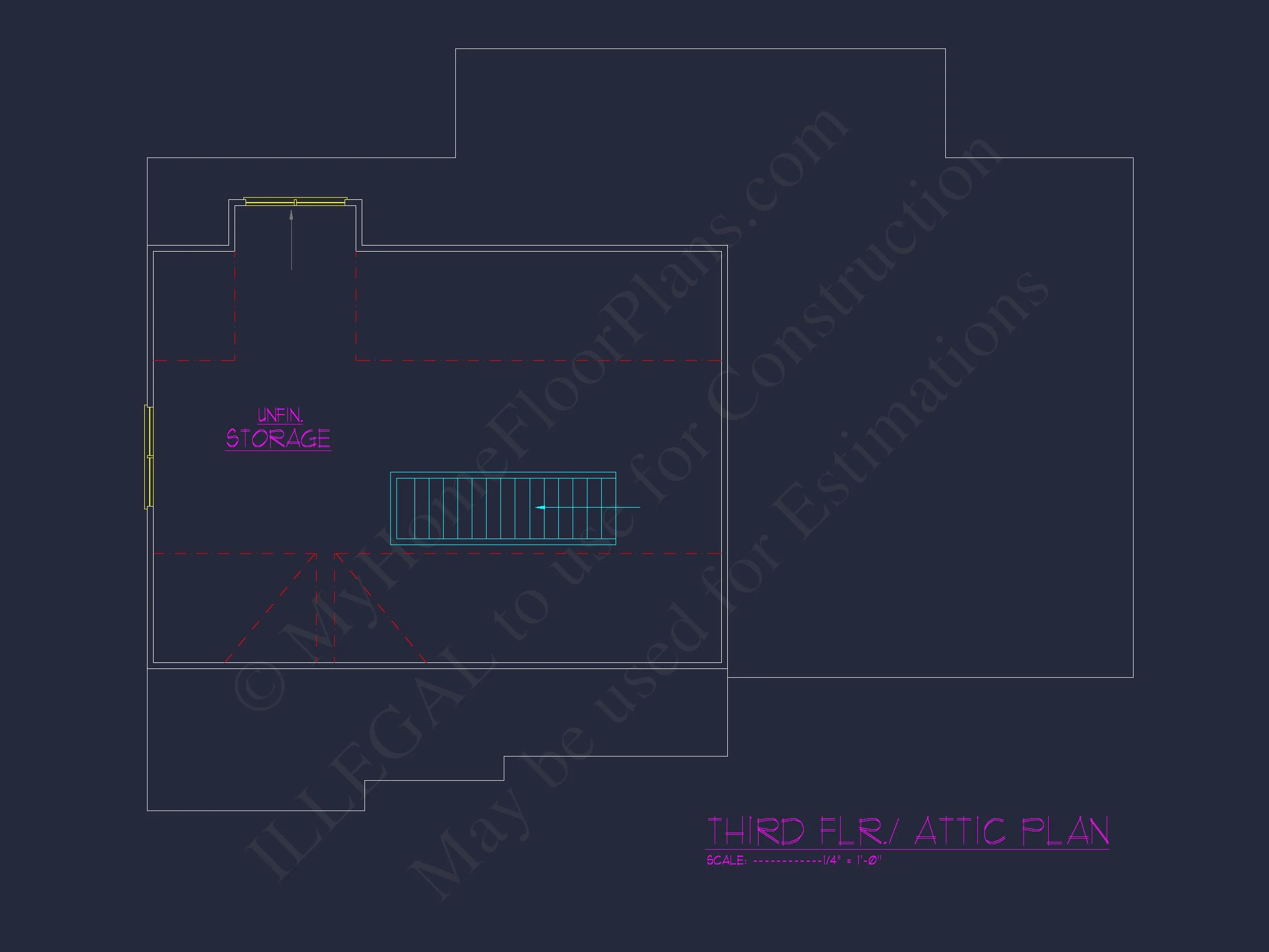 Beautiful house Plan with 2.5 Floors, CAD Designs & Blueprint