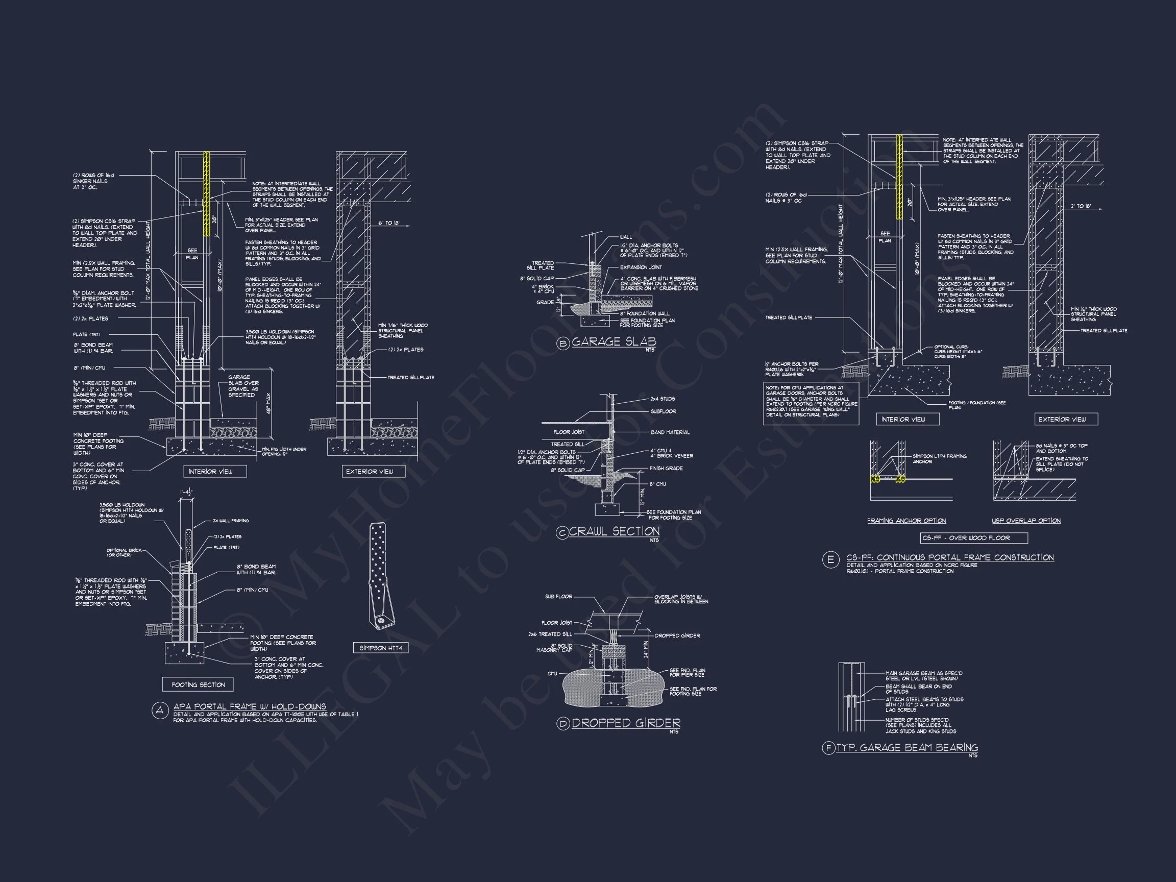 Elegant house Plan with 2-Car Garage, Open Floor Plan & CAD Designs