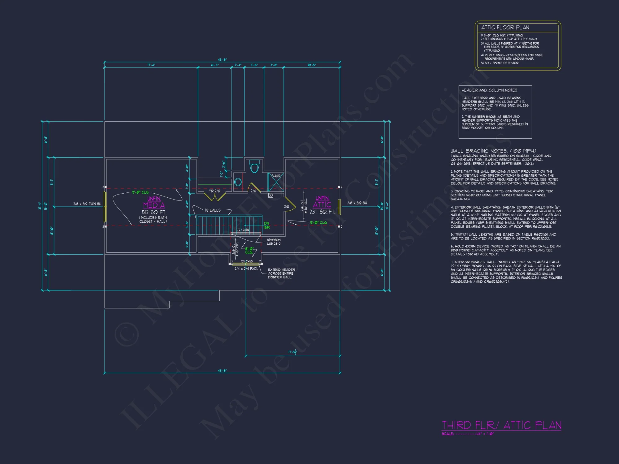 Elegant house Plan with 2-Car Garage, Open Floor Plan & CAD Designs