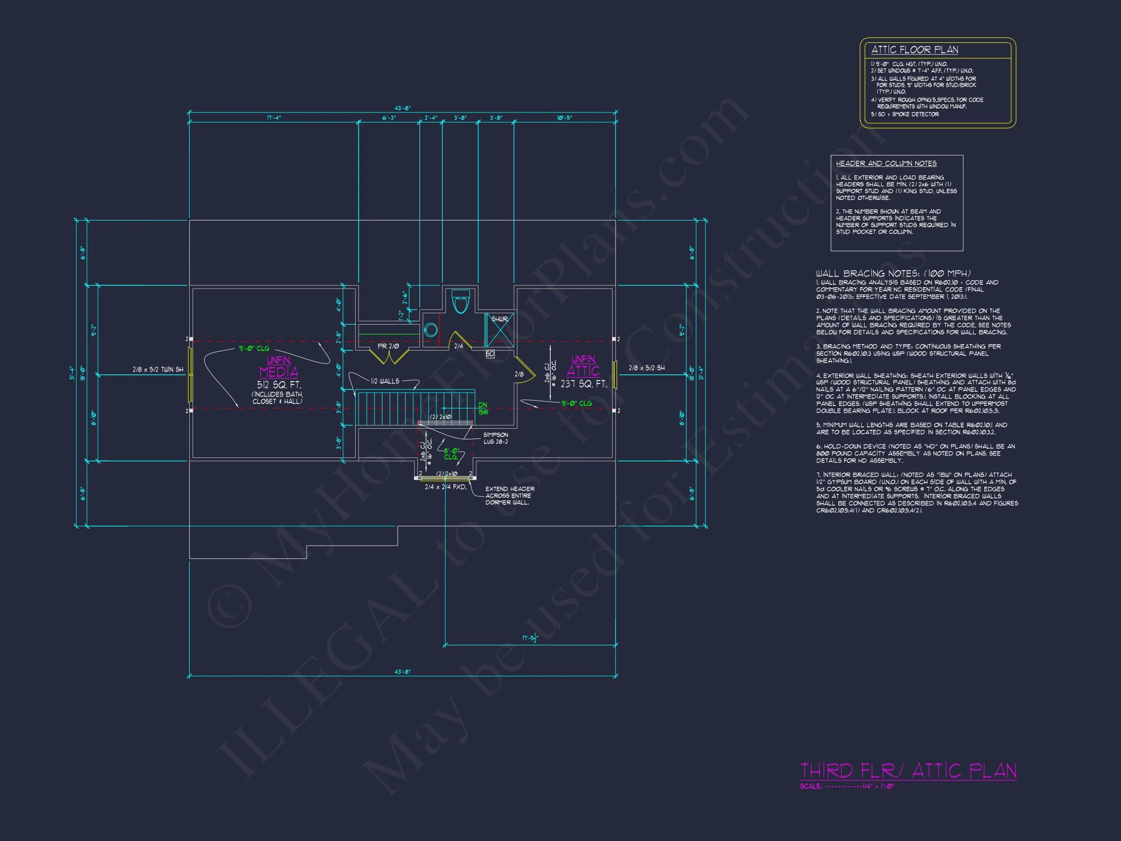 Elegant house Plan with 2-Car Garage, Open Floor Plan & CAD Designs