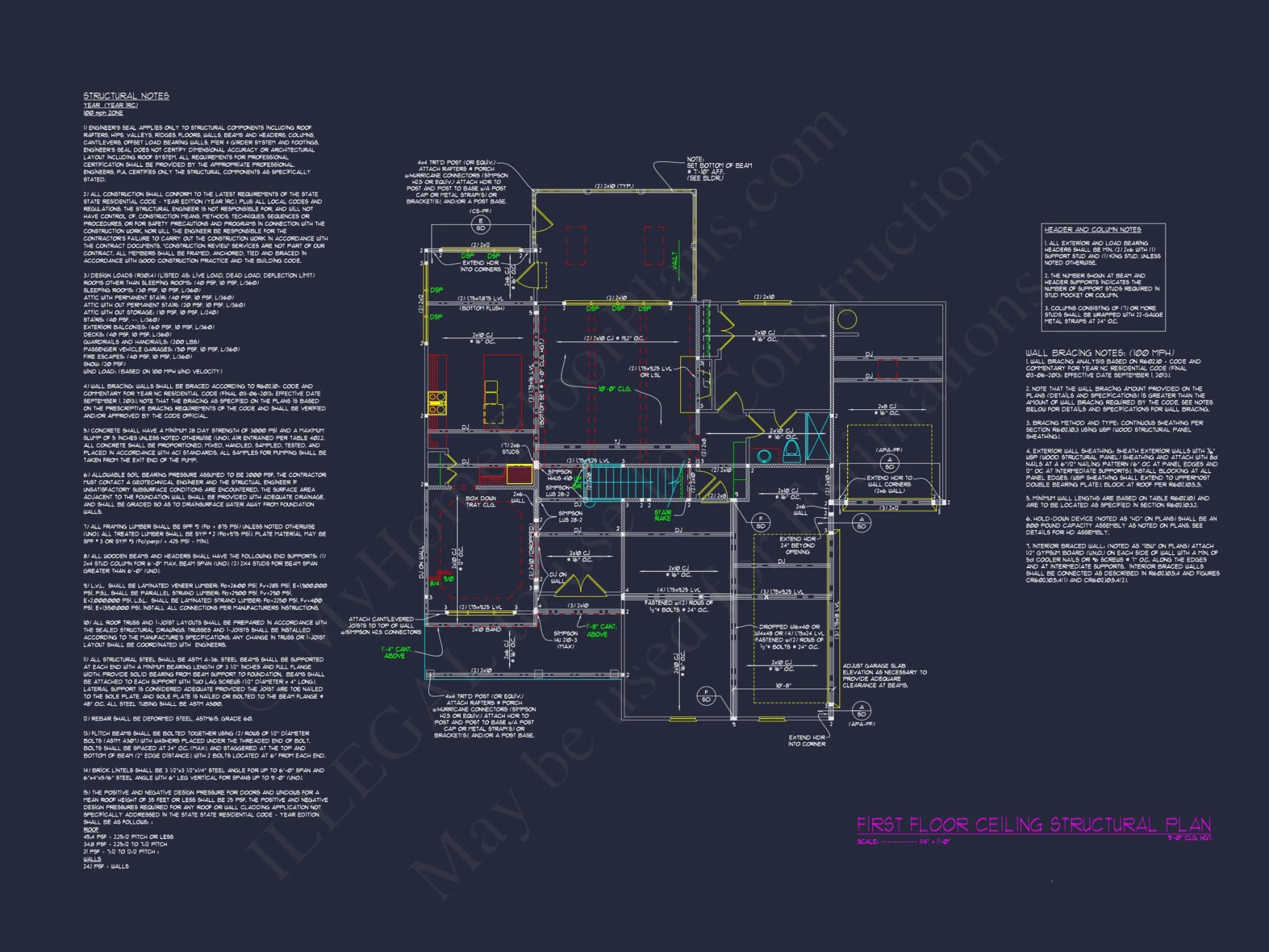 Elegant house Plan with 2-Car Garage, Open Floor Plan & CAD Designs