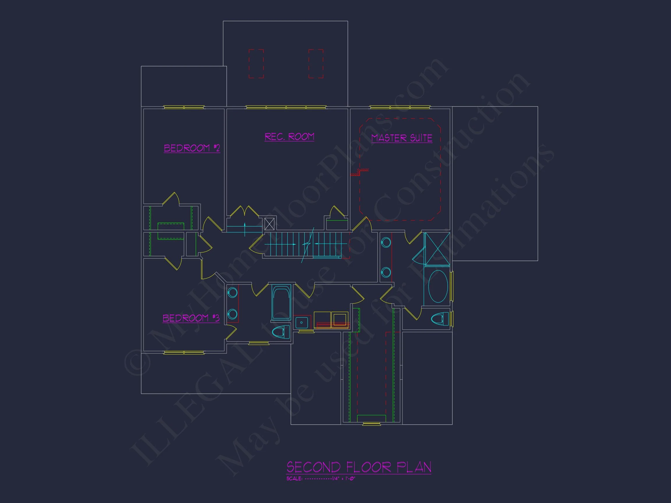 Elegant house Plan with 2-Car Garage, Open Floor Plan & CAD Designs