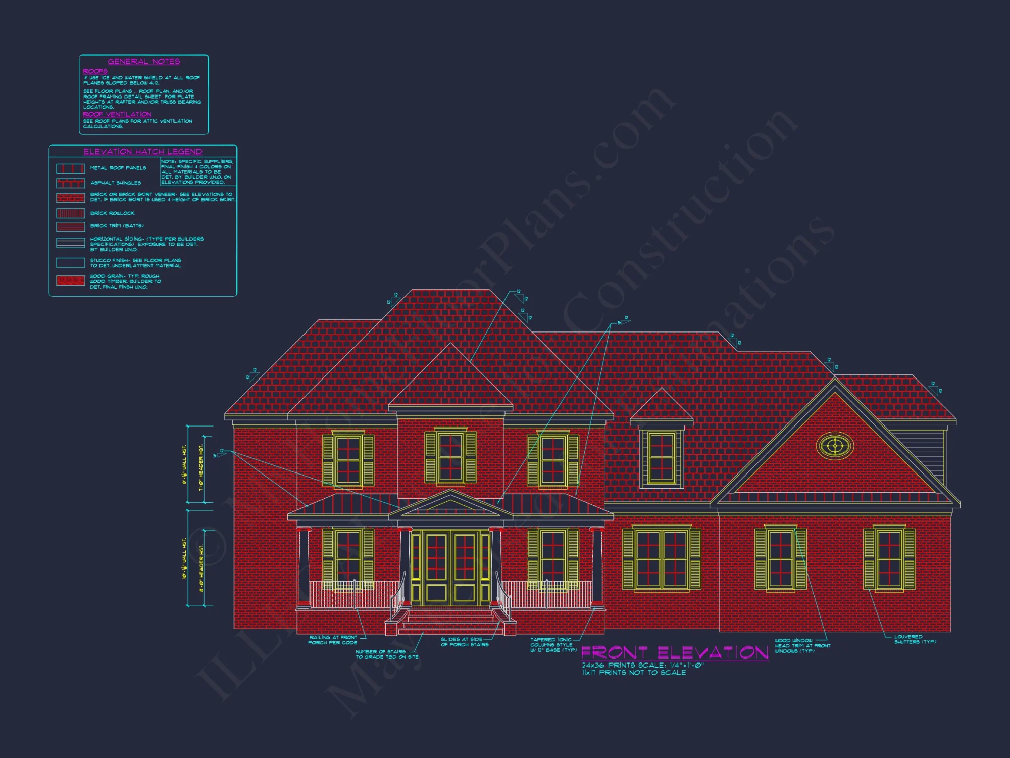 Custom house Floor Plan: Traditional Colonial Designs