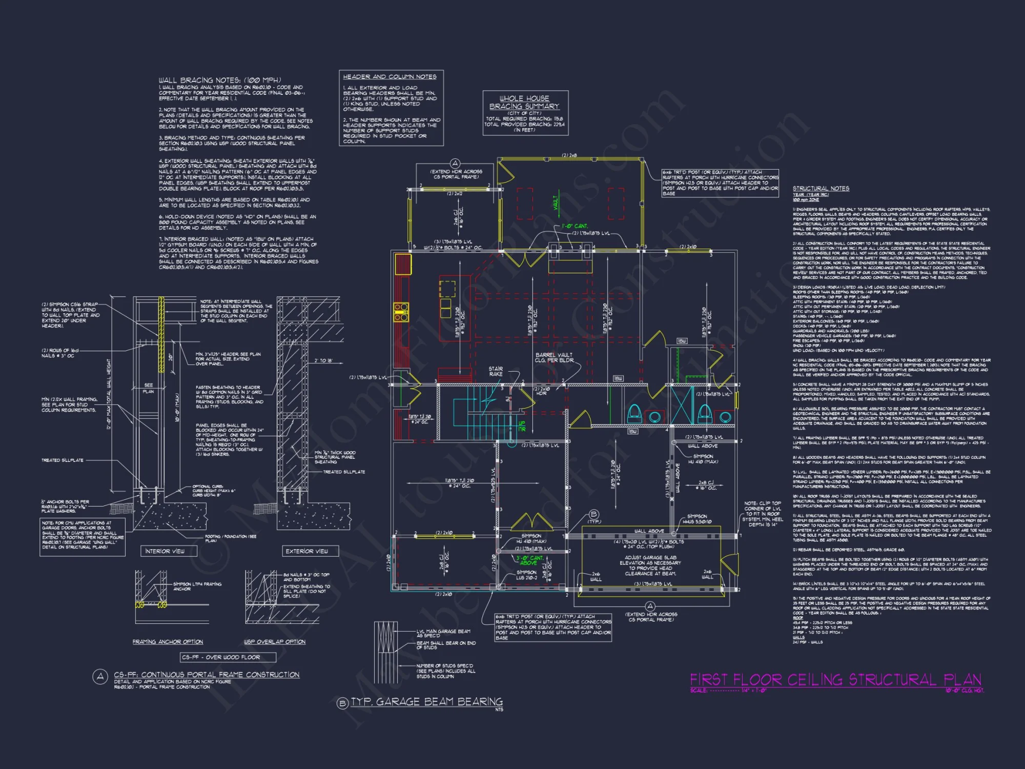 Elegant house Design Floor Plan with CAD Blueprint Designs