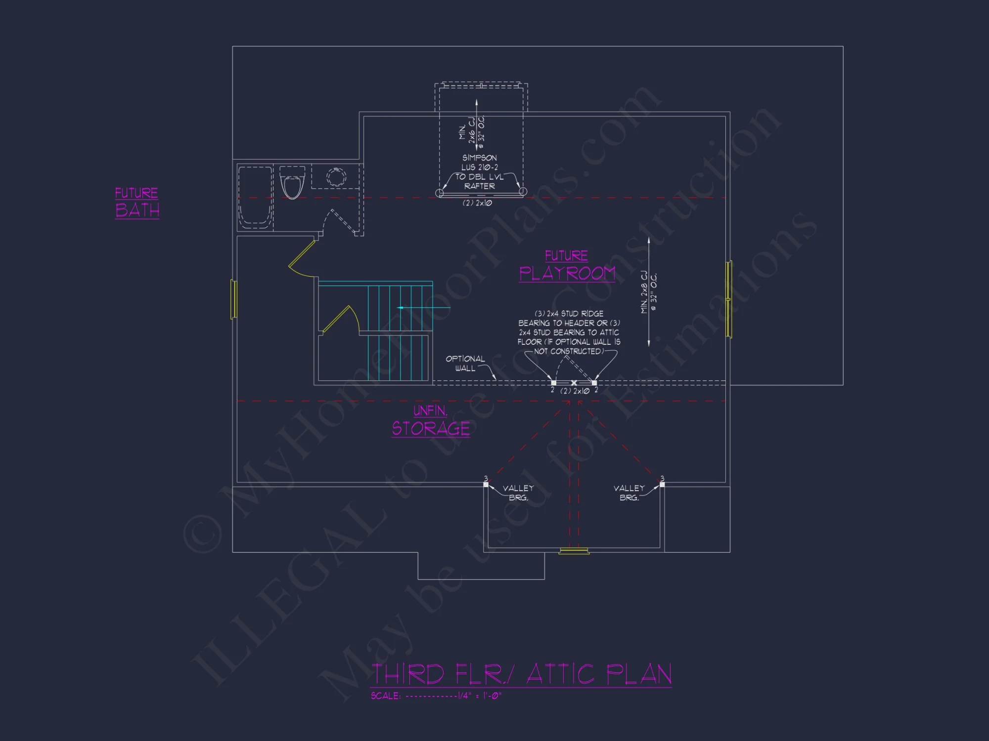 Elegant house Design Floor Plan with CAD Blueprint Designs