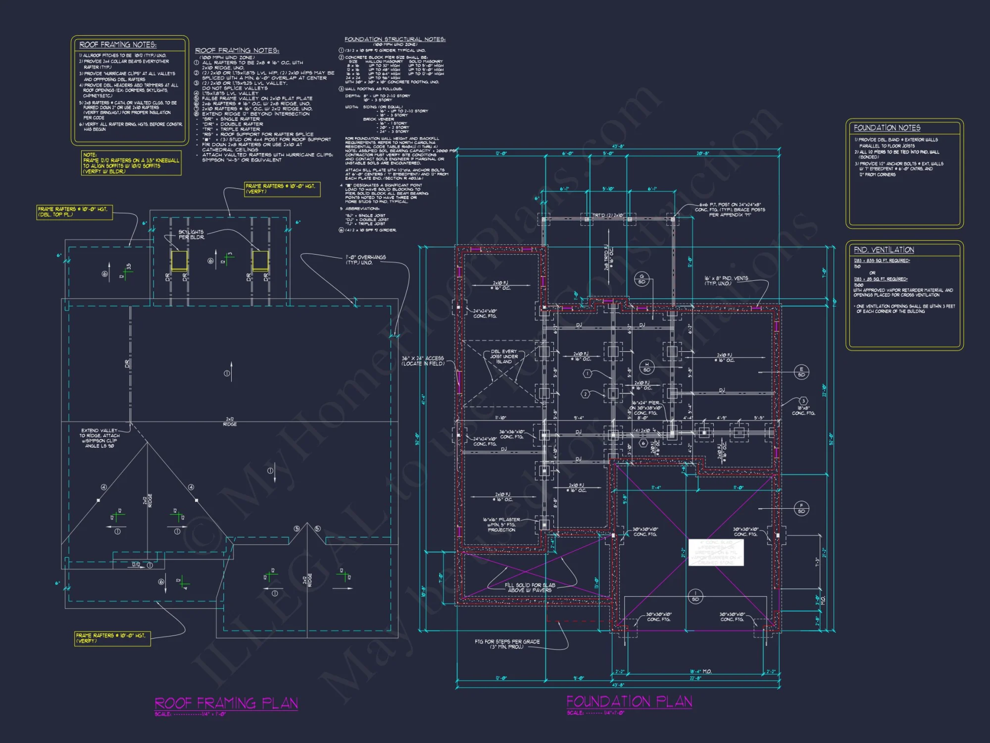 Elegant 4-Bedroom house Plan with Open Layout and CAD Design
