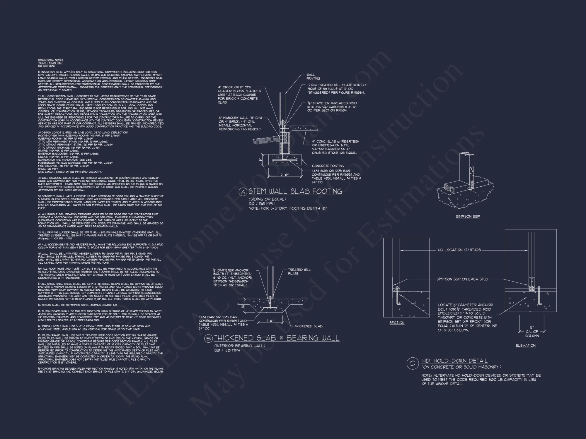 Craftsman house Floor Plan with 4 Bedrooms and 3 Garage Bays