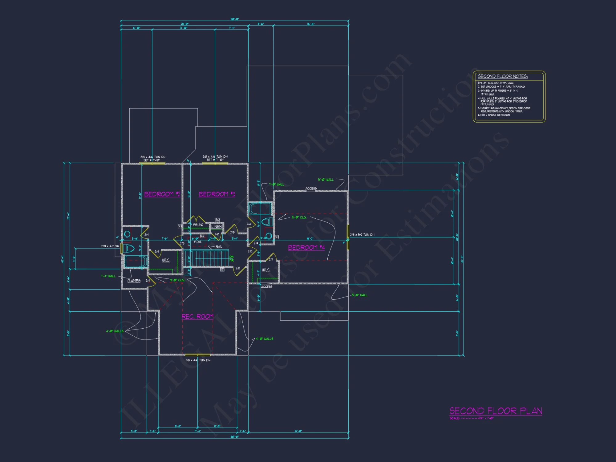 Elegant house Plan with 4 Bedrooms, CAD Design & Spacious Blueprint