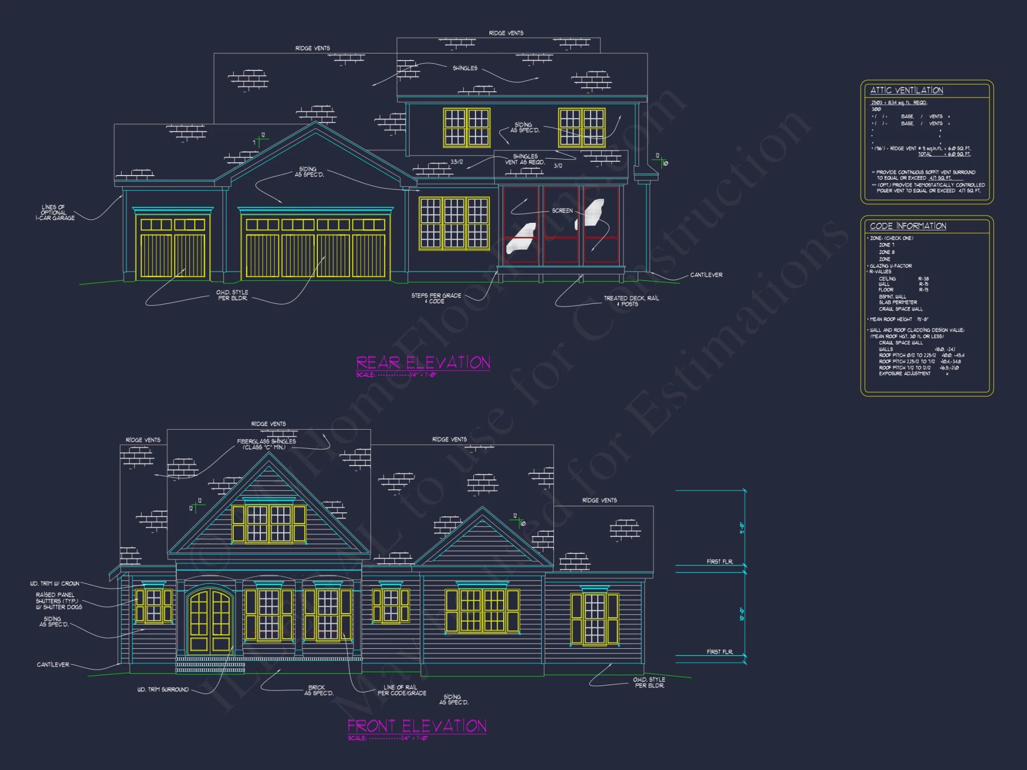 Elegant house Plan with 4 Bedrooms, CAD Design & Spacious Blueprint