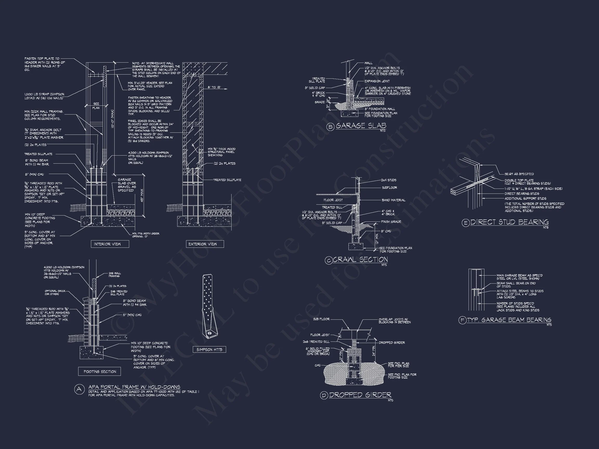 Luxury house Floor Plans with CAD & Blueprint Architecture Designs