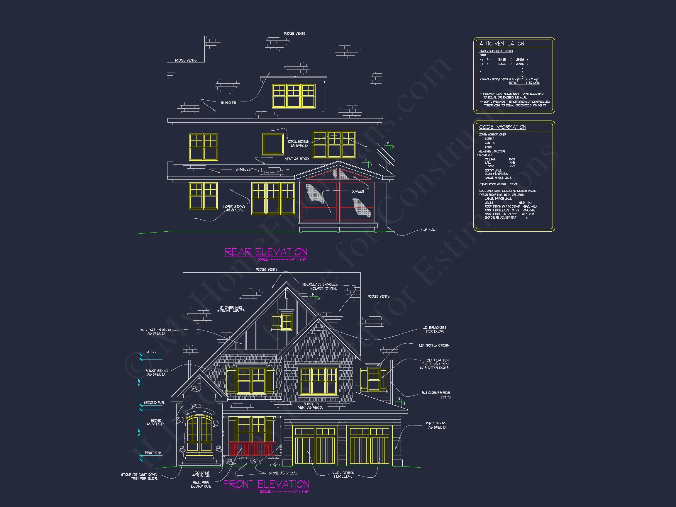Luxury house Floor Plans with CAD & Blueprint Architecture Designs