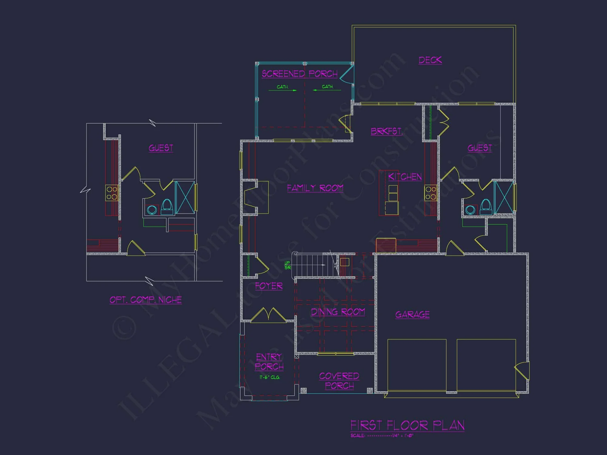 Luxury house Floor Plans with CAD & Blueprint Architecture Designs