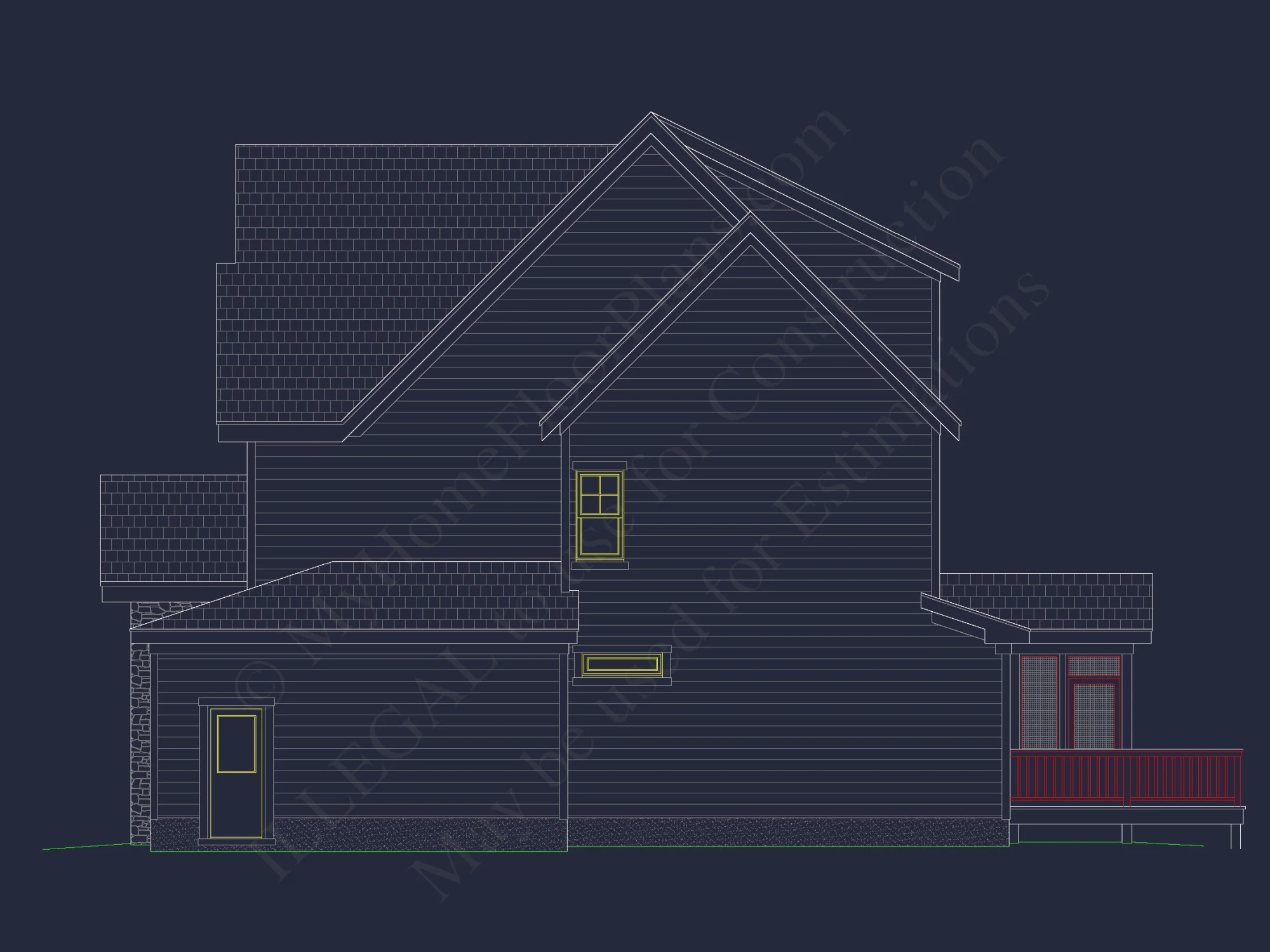 Luxury house Floor Plans with CAD & Blueprint Architecture Designs