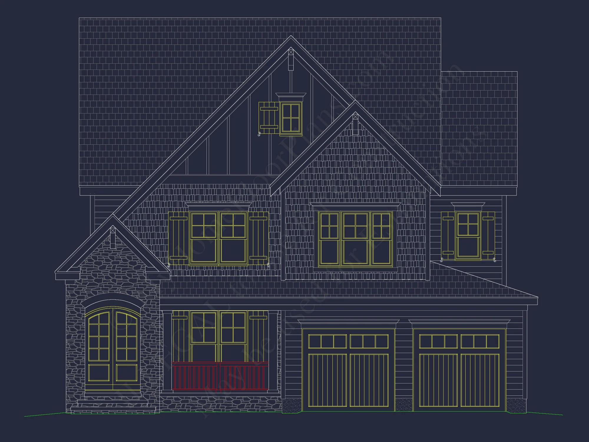 Luxury house Floor Plans with CAD & Blueprint Architecture Designs