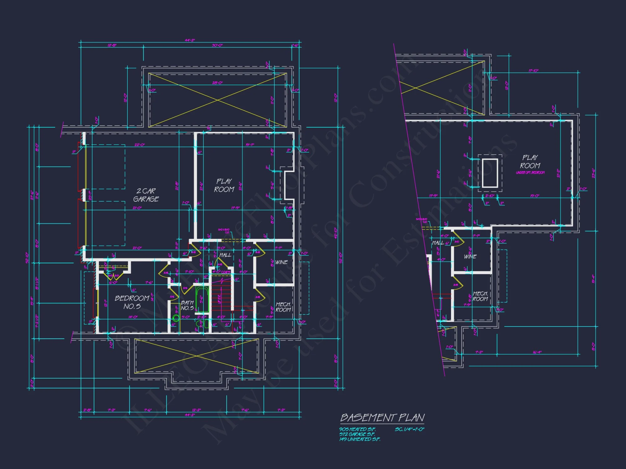 Colonial house Plan with Detailed Blueprint and CAD Designs