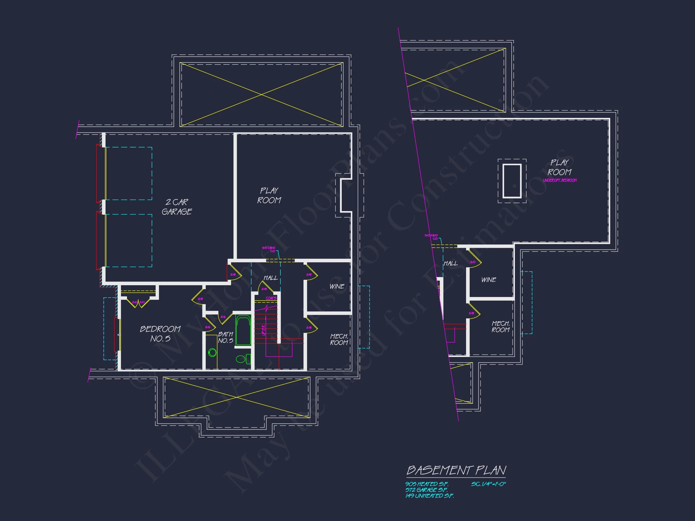 Colonial house Plan with Detailed Blueprint and CAD Designs