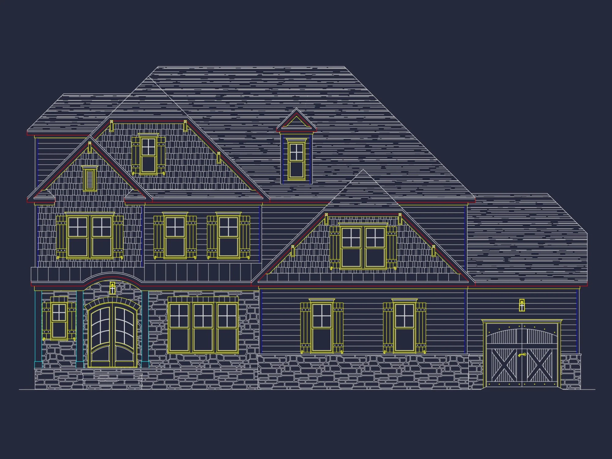 Craftsman house Plan: Spacious 2-Story Floor Blueprint Designs