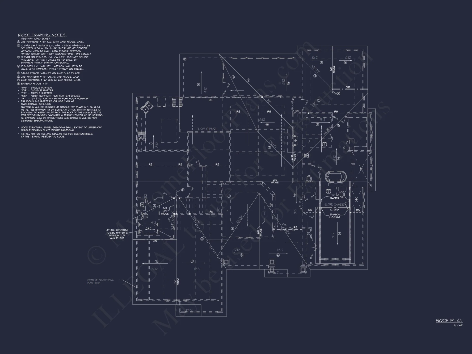 Modern house Plan with 2 Floors & CAD Design for 5 Bedrooms
