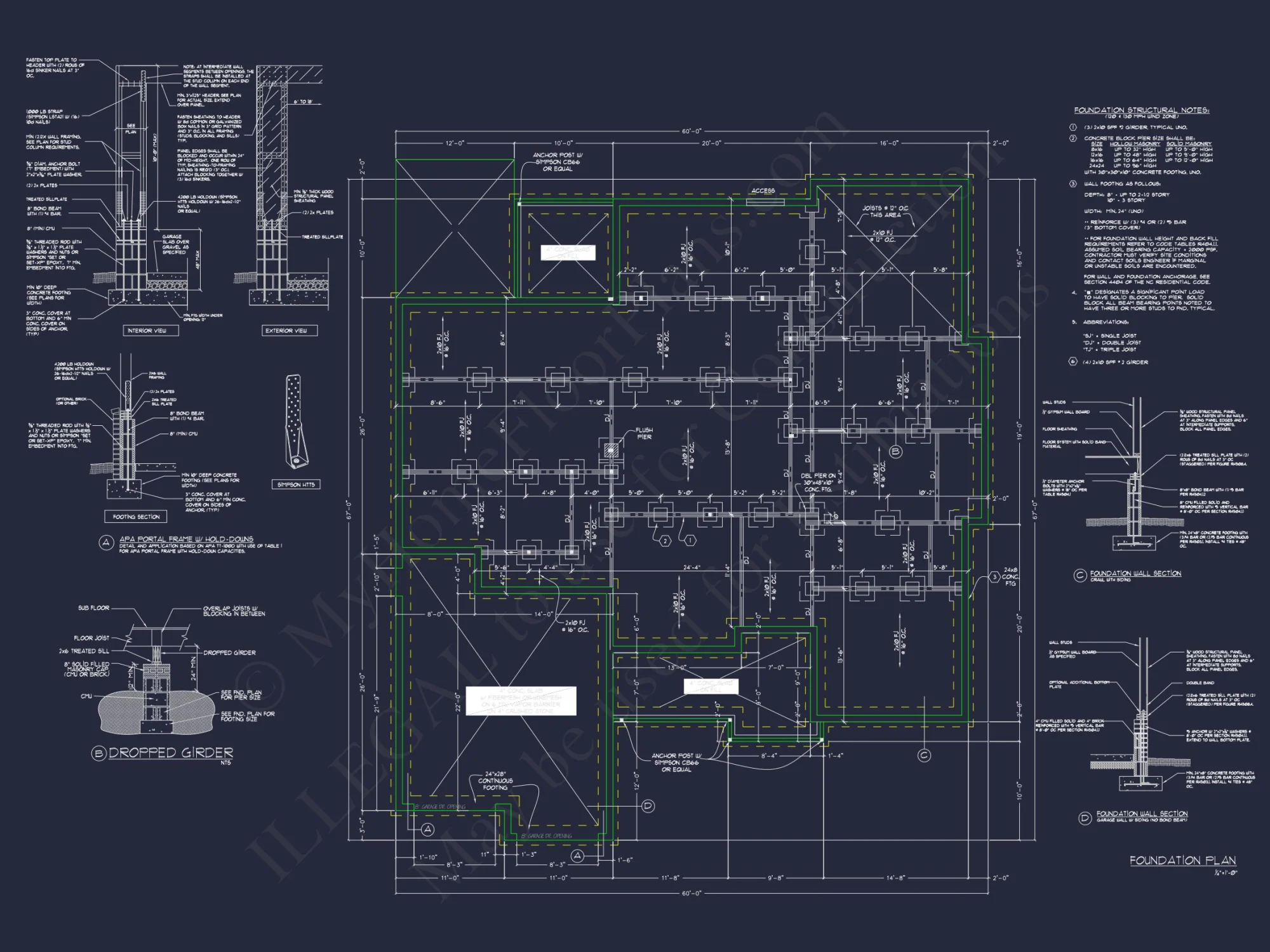 Modern house Plan with 2 Floors & CAD Design for 5 Bedrooms