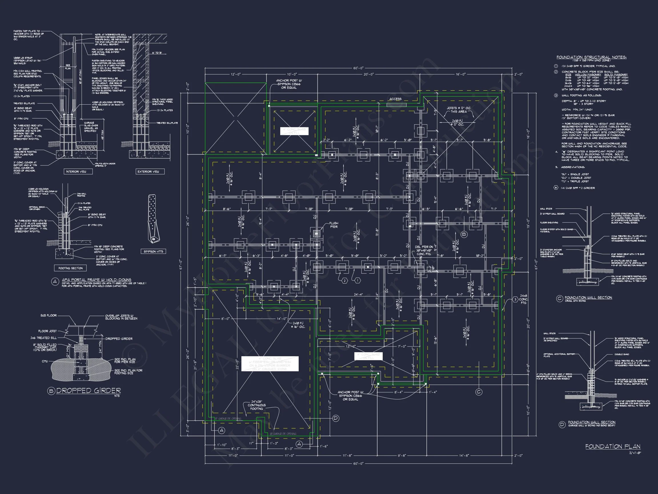 Modern house Plan with 2 Floors & CAD Design for 5 Bedrooms
