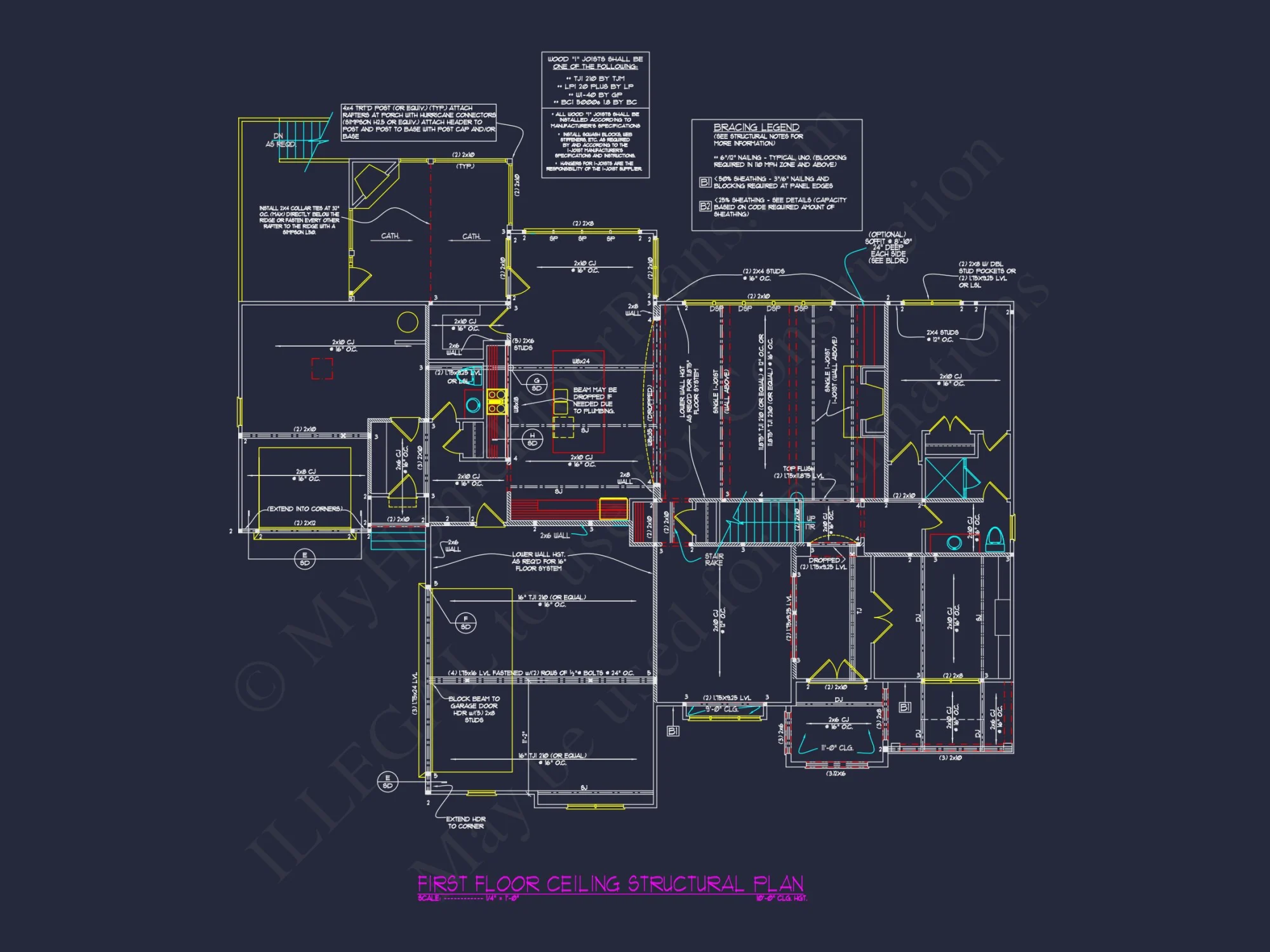 Classic house Floor Plan with Architectural Designs & Features