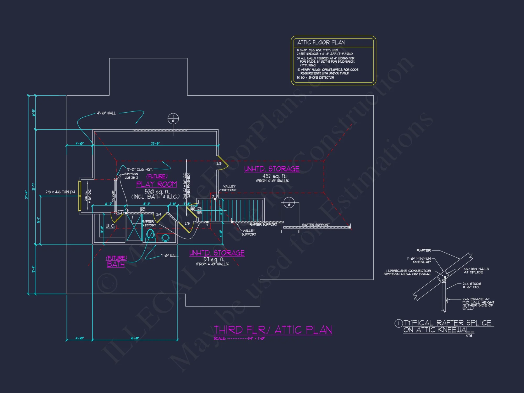 Classic house Floor Plan with Architectural Designs & Features