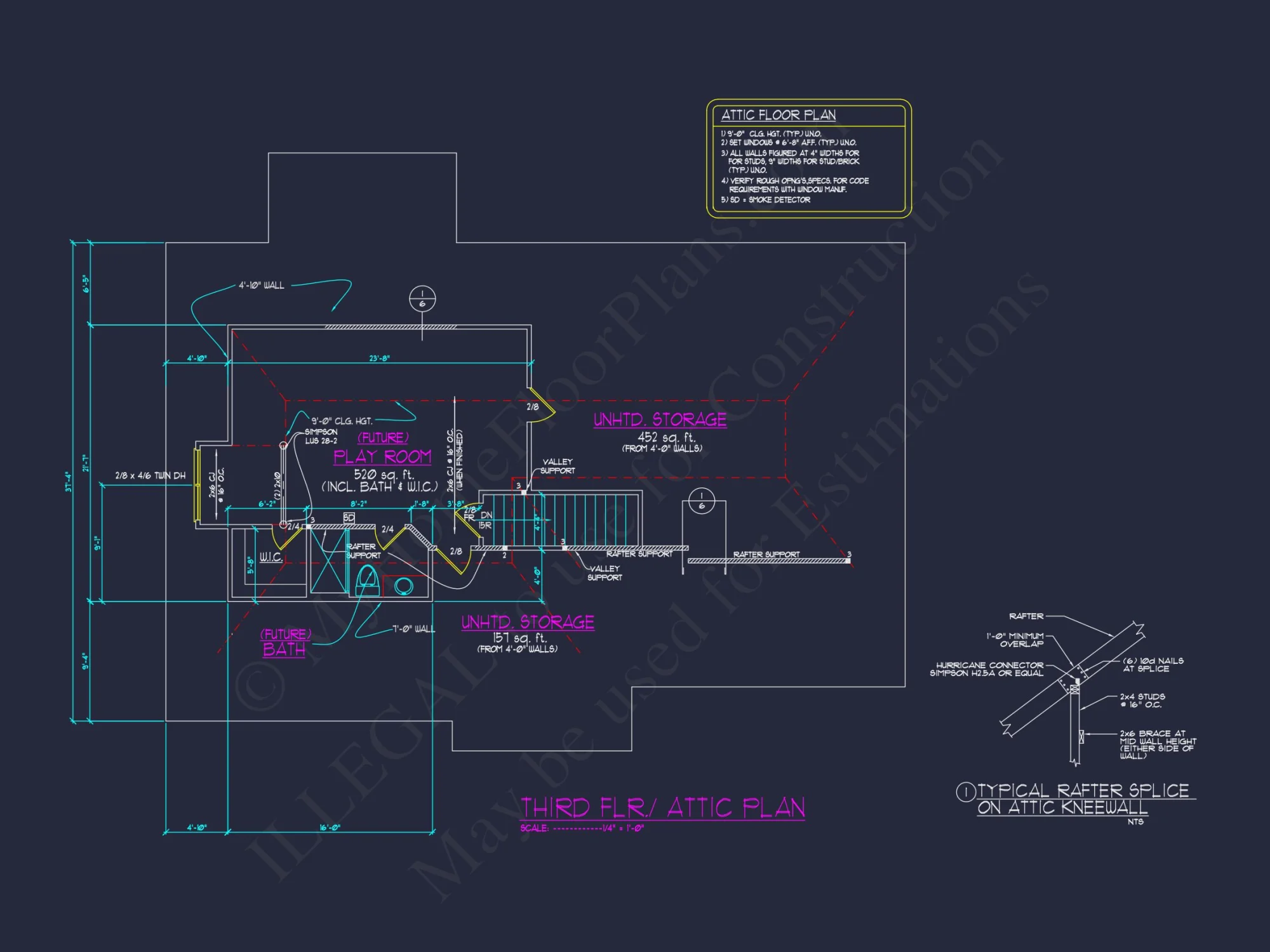 Classic house Floor Plan with Architectural Designs & Features