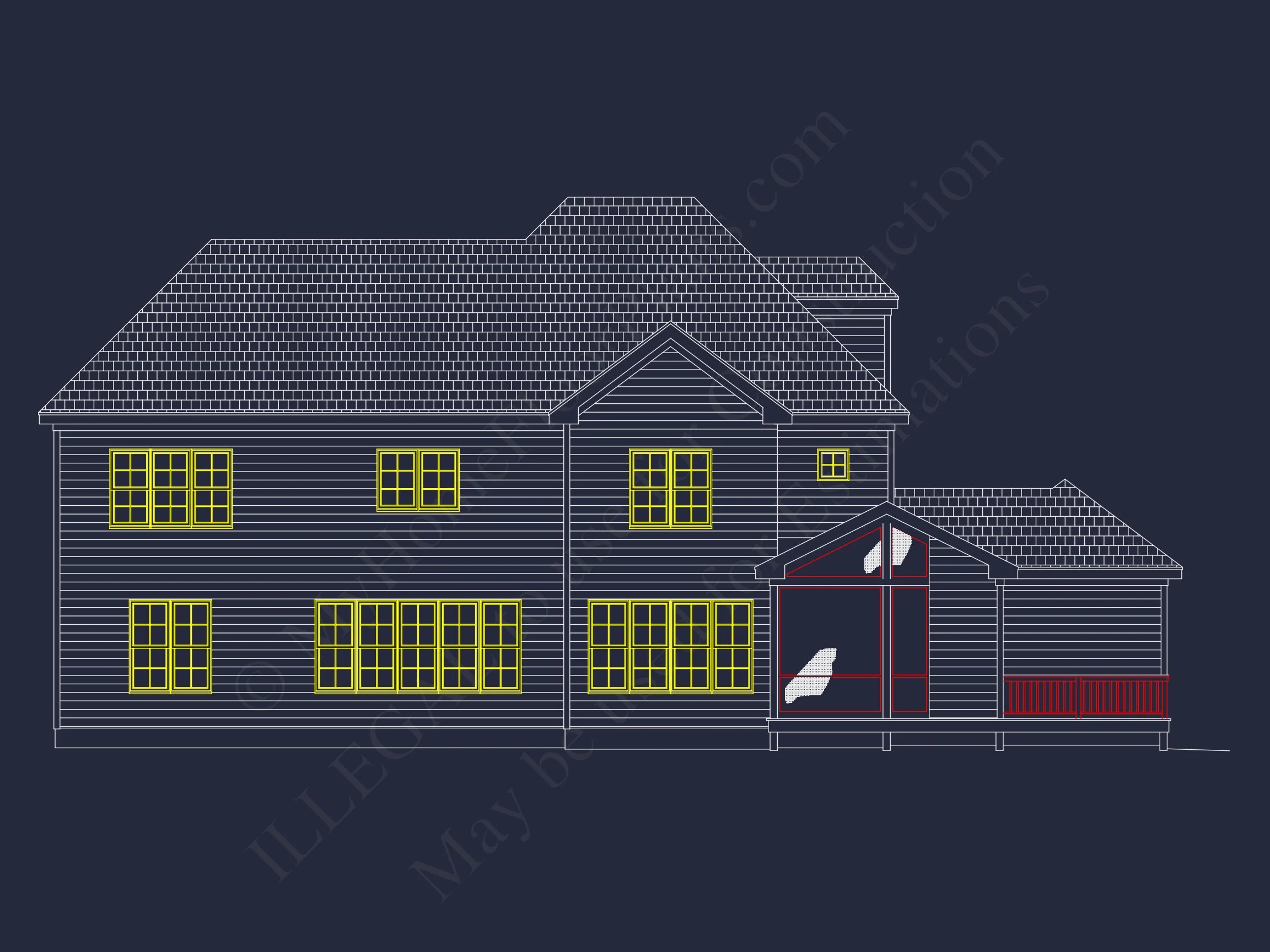 13-1604 HOUSE PLAN - Classic House Floor Plan with Architectural Designs & Features 5 Classic house Floor Plan with Architectural Designs & Features