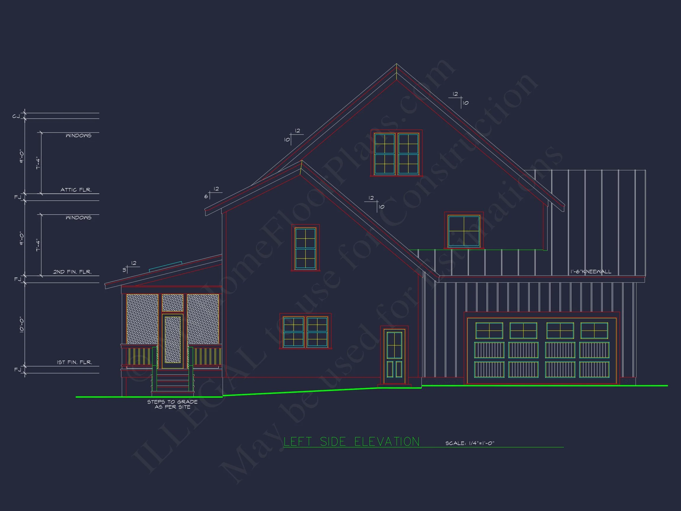 13-1584 HOUSE PLAN - Spacious Colonial Farmhouse House Plan with CAD Designs 3 Spacious Colonial Farmhouse house Plan with CAD Designs