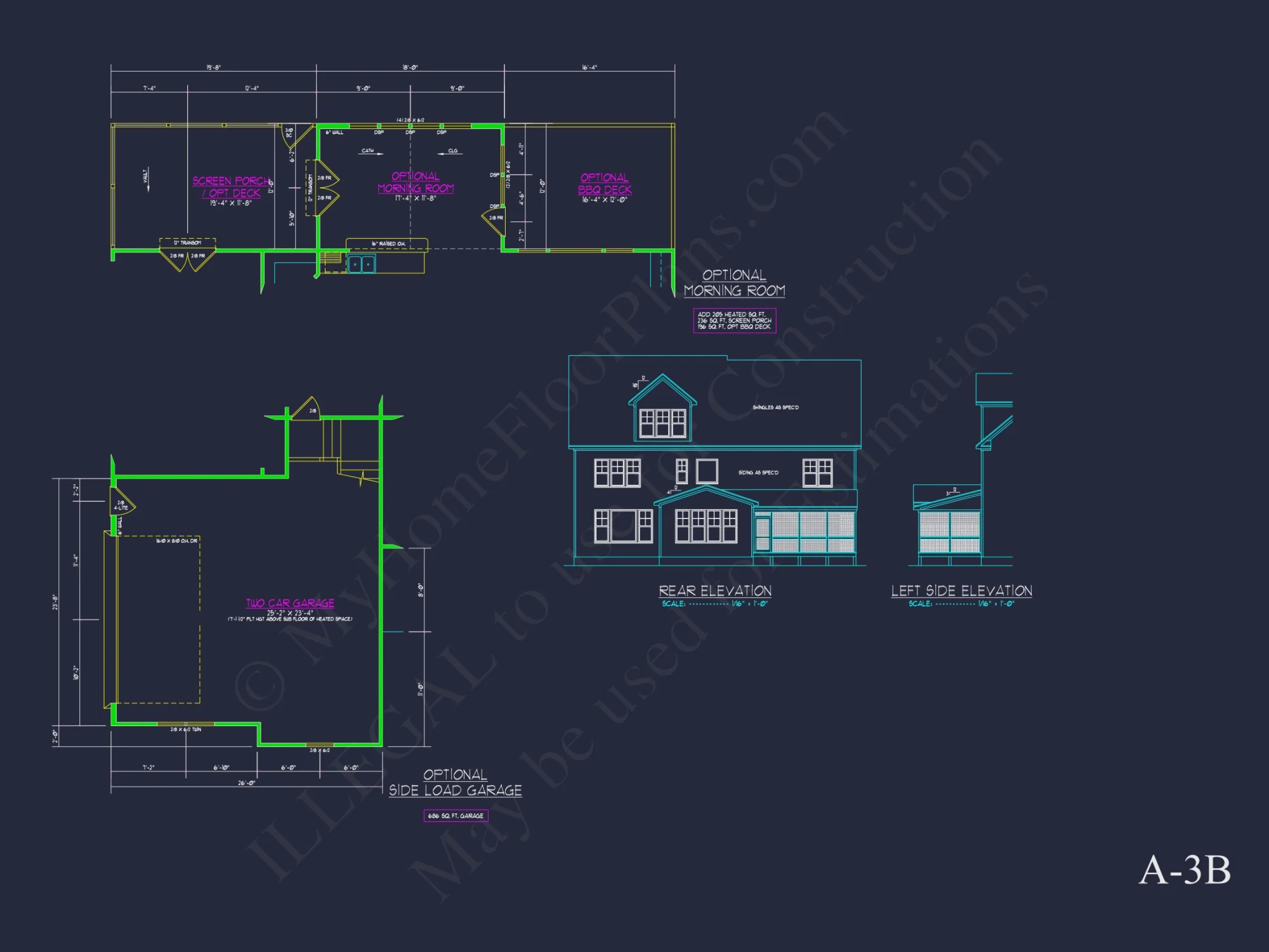 Traditional Colonial house Plan with Detailed CAD Designs