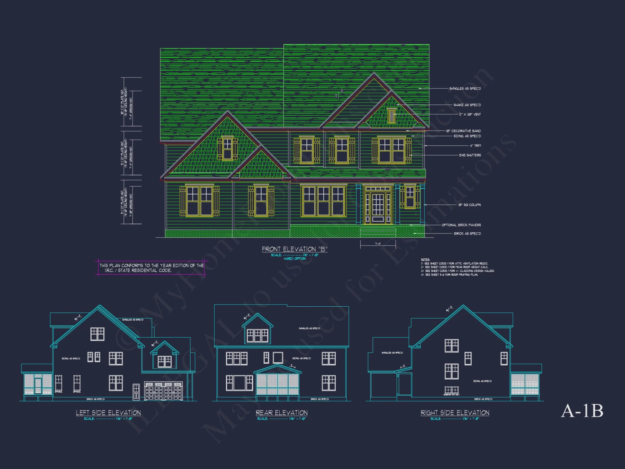 Traditional Colonial house Plan with Detailed CAD Designs